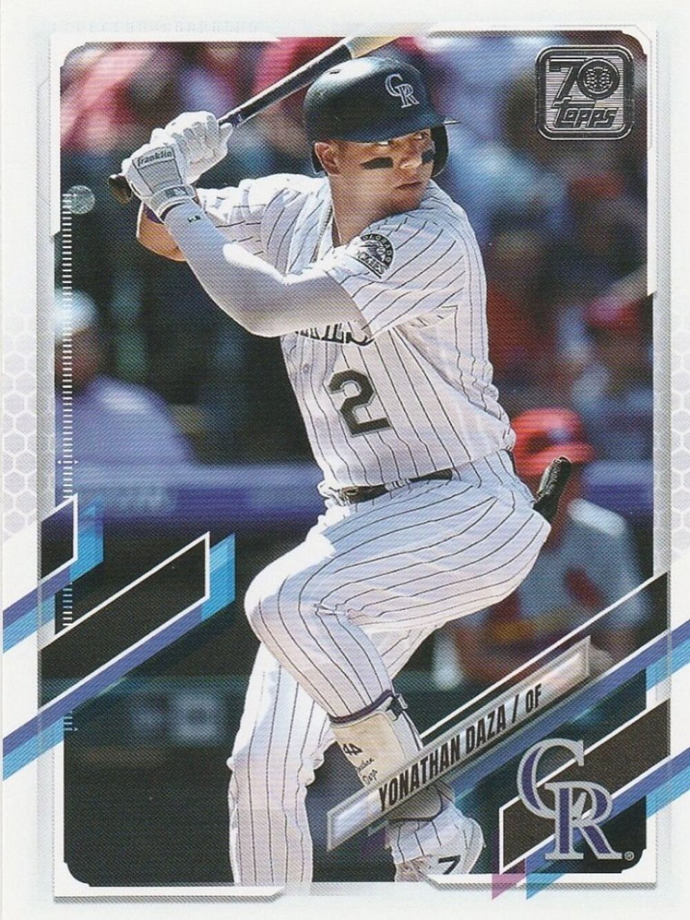 Yonathan Daza - 2021 Topps 70th Anniversary Series 1 Baseball Card